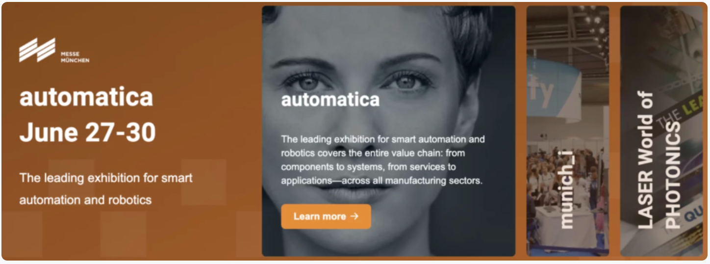 5 raisons de visiter Automatica 2023 !